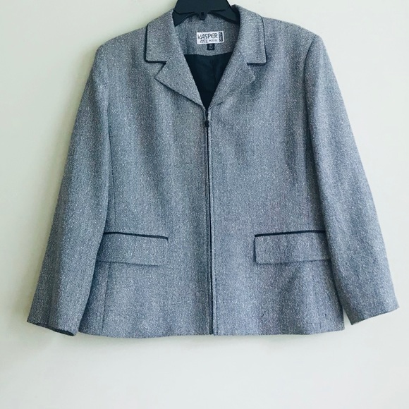 Kasper Jackets & Blazers - Kasper Gray suit Jacket & pants size 14 petite